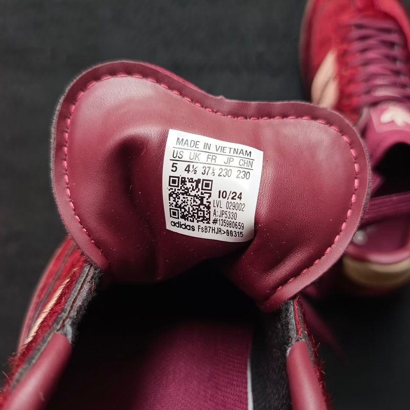 Adidas Samba OG Maroon Sand Strata Pony, foto 6