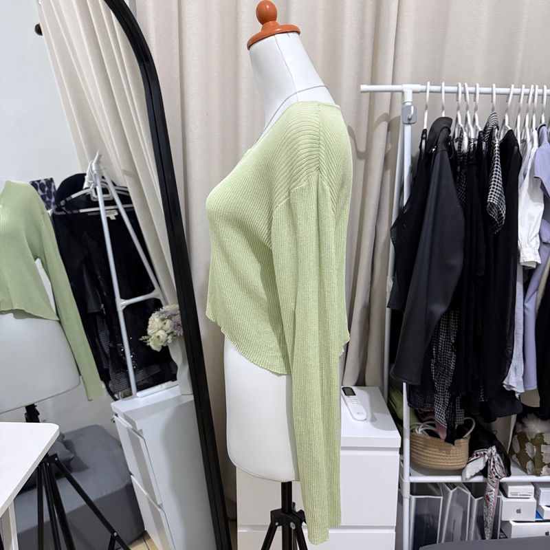 Green cardigan, foto 3