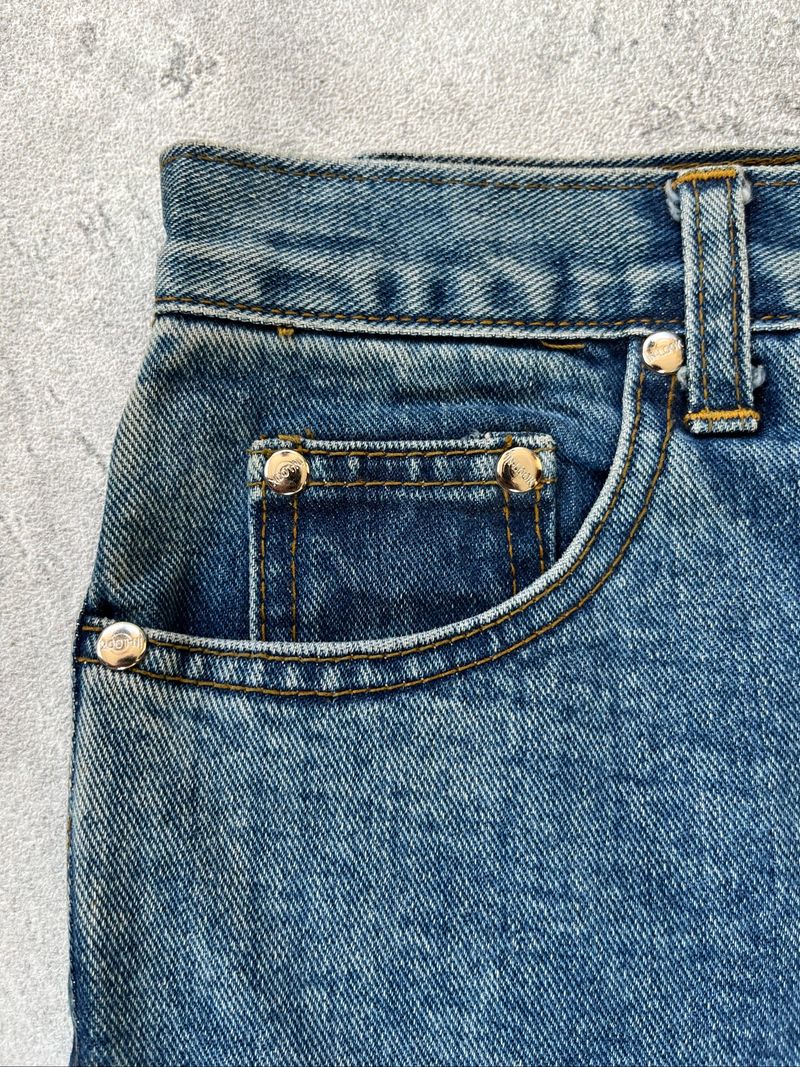 Y2K In Look Dragon Washed Blue Flared Bootcut Jeans, foto 8