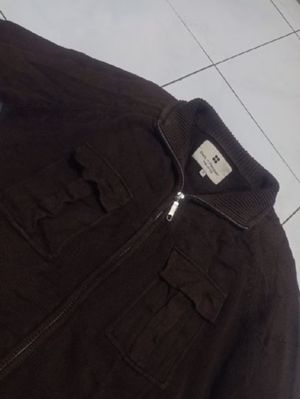 Vintage Knitwear Double Pocket Salt n Pepper SZ M