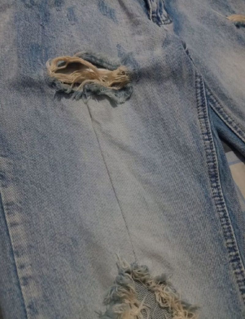 DC+ Jeans Ripped Bikers SZ 33/34, foto 6