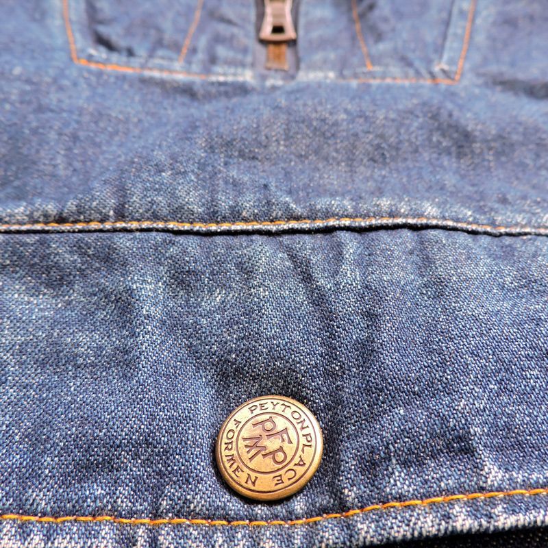 PEYTON PLACE FOR MEN (PPFM) HALF-ZIP CAGOULE DENIM JACKET, foto 6