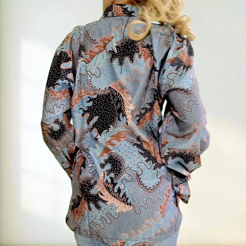 Kemeja Batik Solo Hijau Mint, foto 3