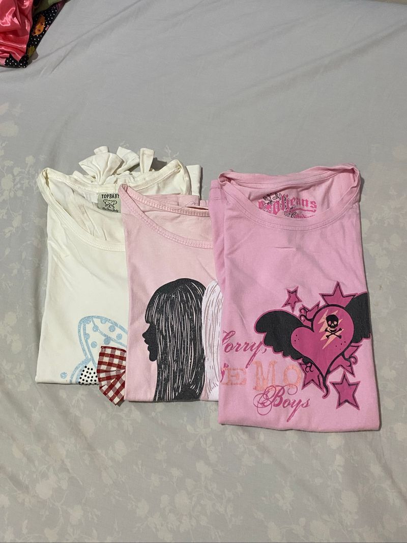 Kaos Casual Perempuan Preloved (TAKE ALL), foto 4