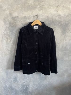 Y2k Grunge Emo Goth Vkei Alpha Cubic Velvet Jacket