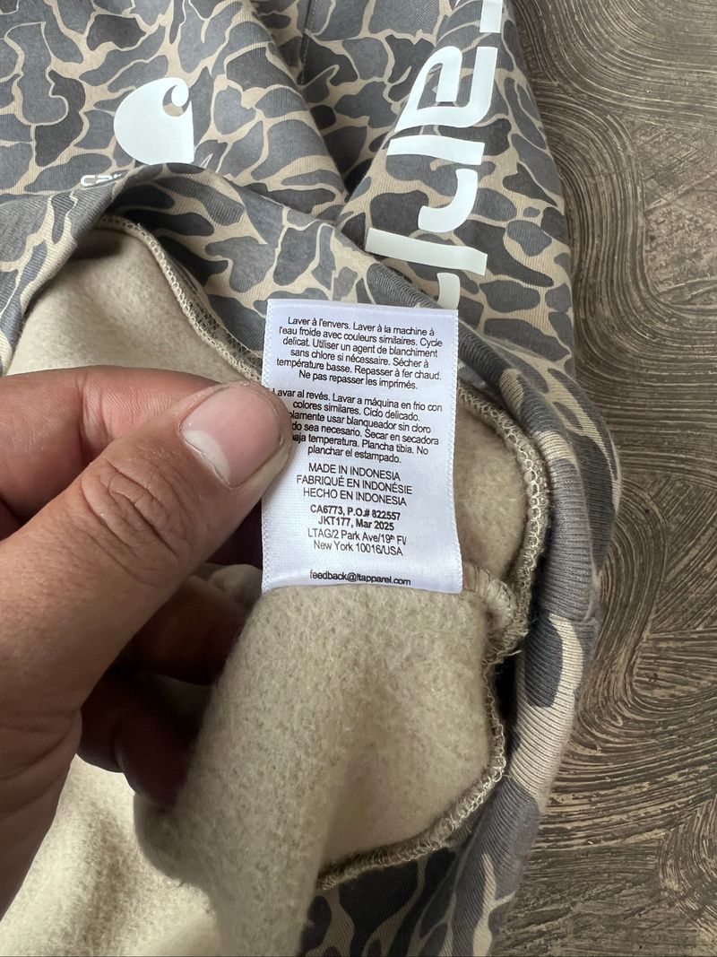 Carhart hoodie spellout original, foto 5
