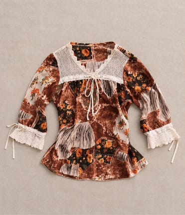 fairy bohemian floral blouse