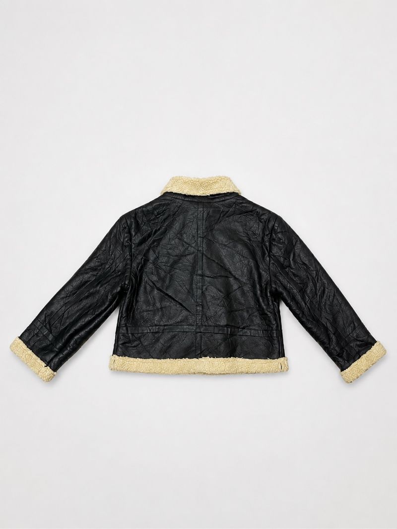 fur leather jacket, foto 2
