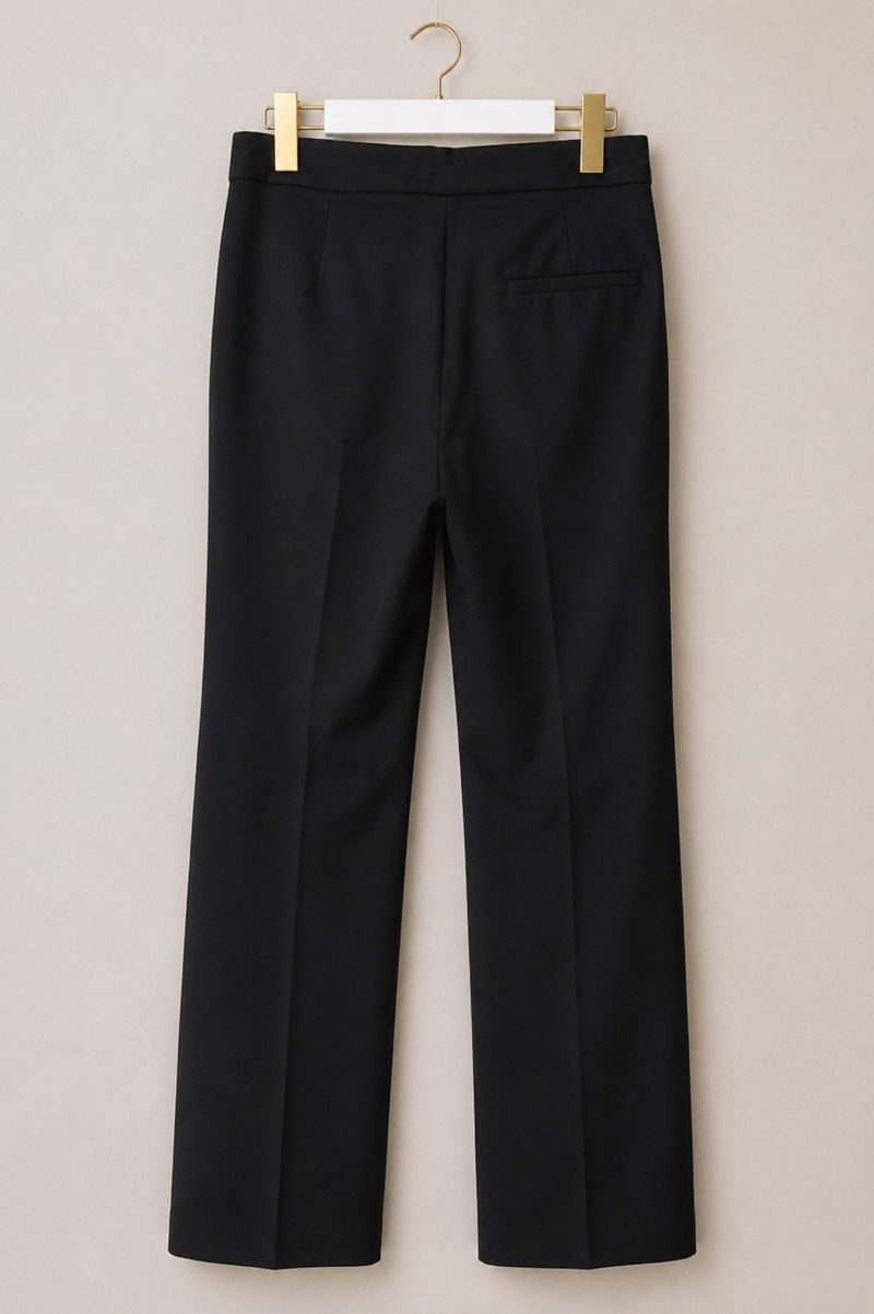 ZARA BASIC Tailored Office Pants Black, foto 3