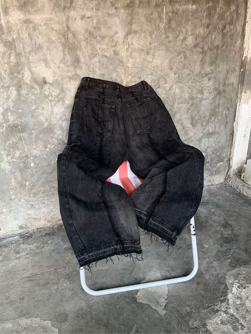 BAGGY DISTRESSED BLACK WASHED, foto 2