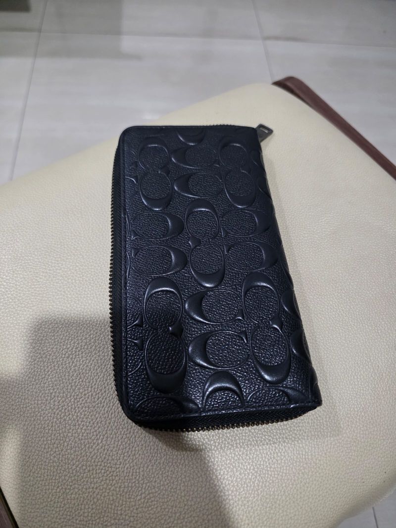 Dompet Long Coach Motif Timbul Pria, foto 2