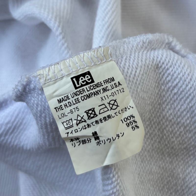 Pullover Hoodie Sweatshirt Lee White, foto 5