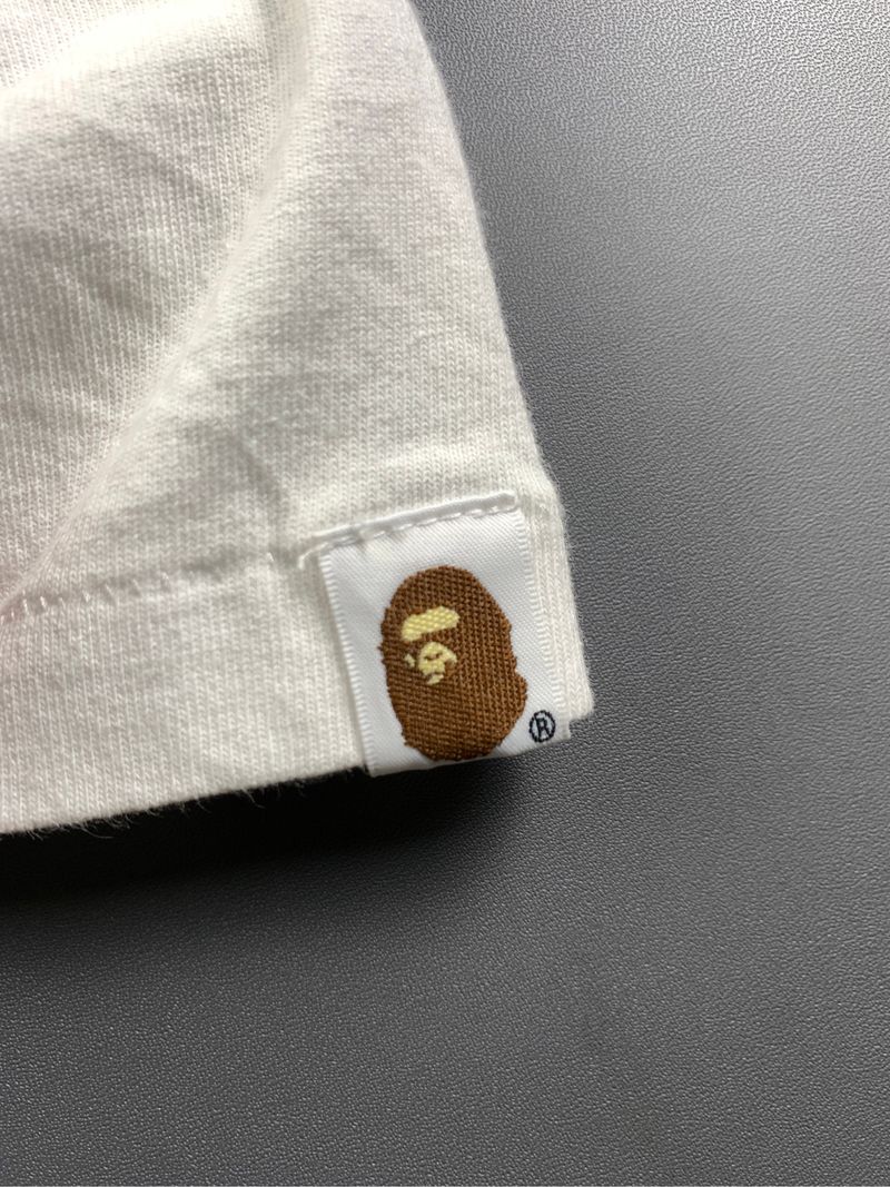 BAPE White Multicolor Camo Logo Tee (S), foto 7