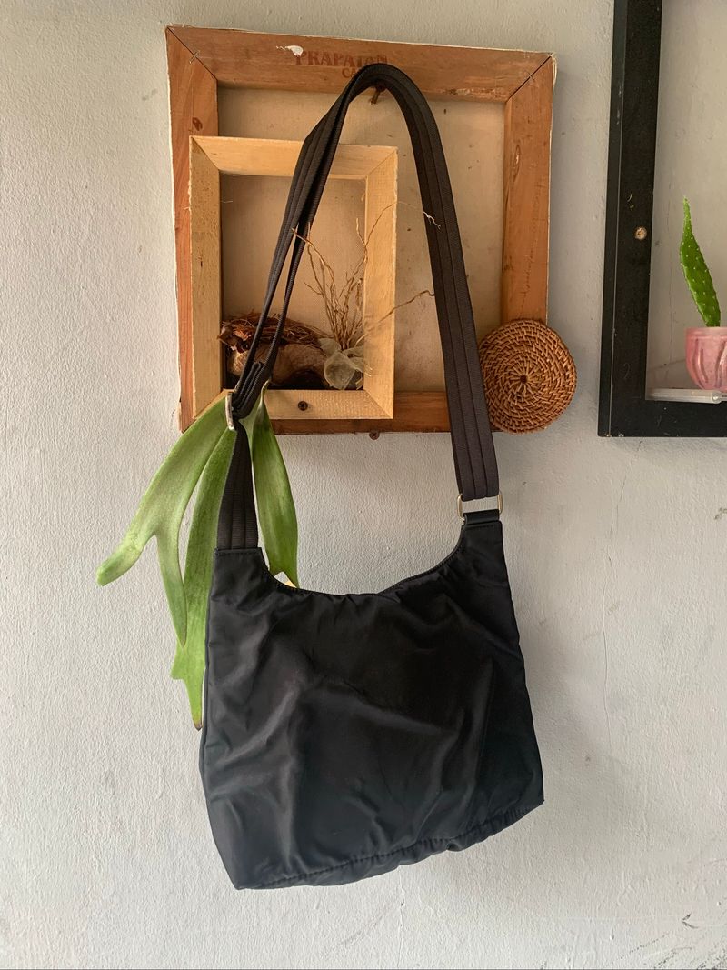 longchamp black nylon crossbody bag, foto 7
