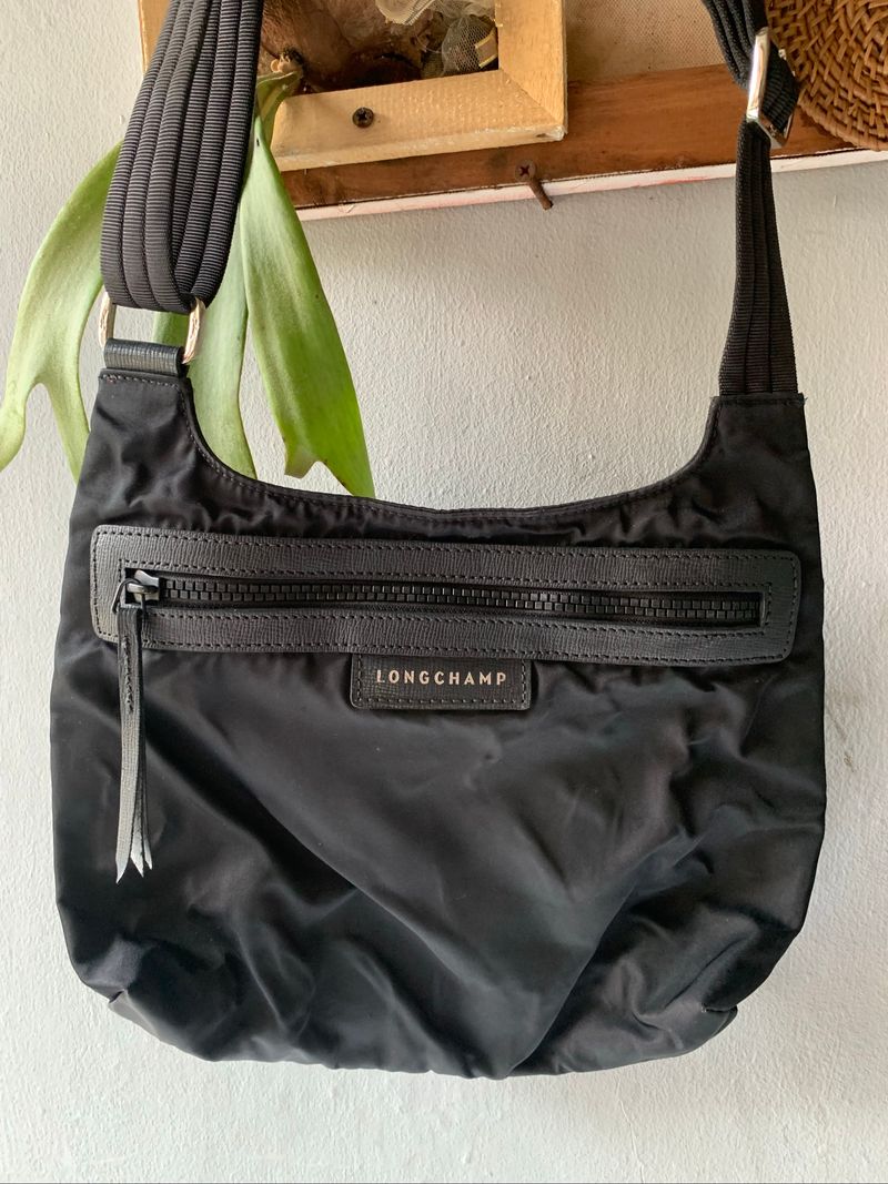 longchamp black nylon crossbody bag, foto 2
