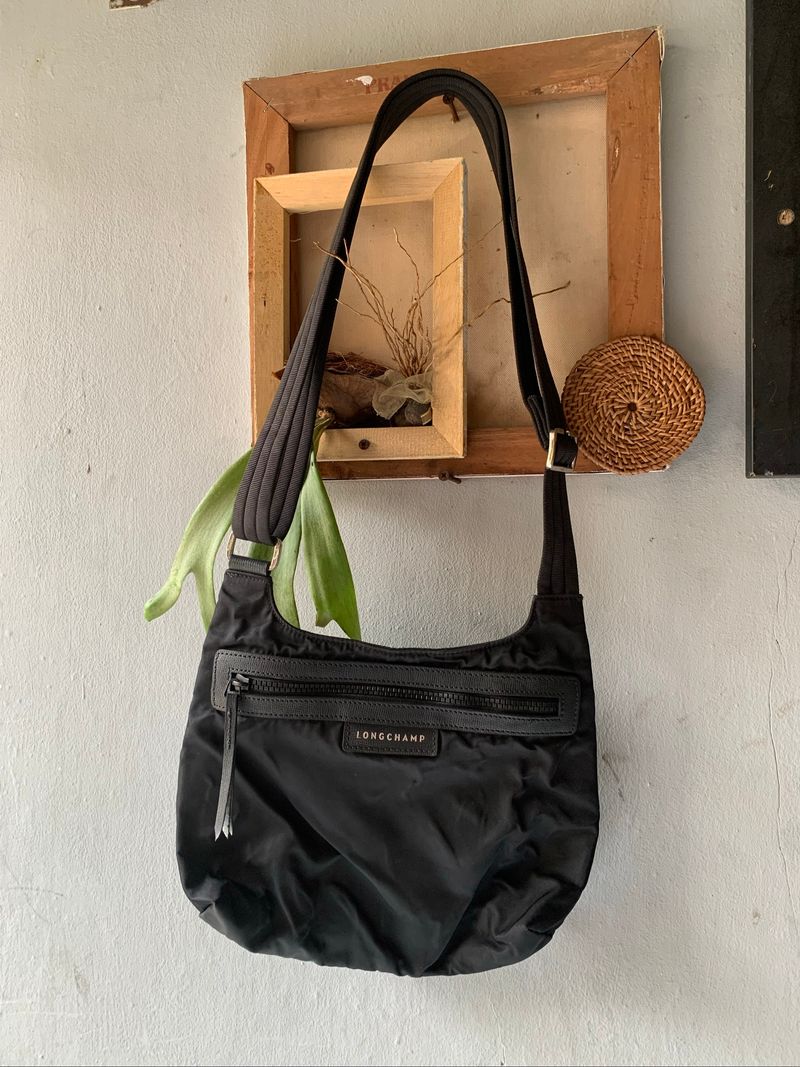 longchamp black nylon crossbody bag, foto 10
