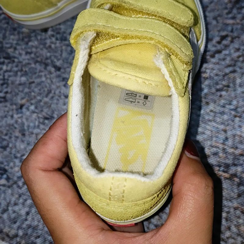 Vans Old Skool V Yellow Infant Sneakers Original, foto 6