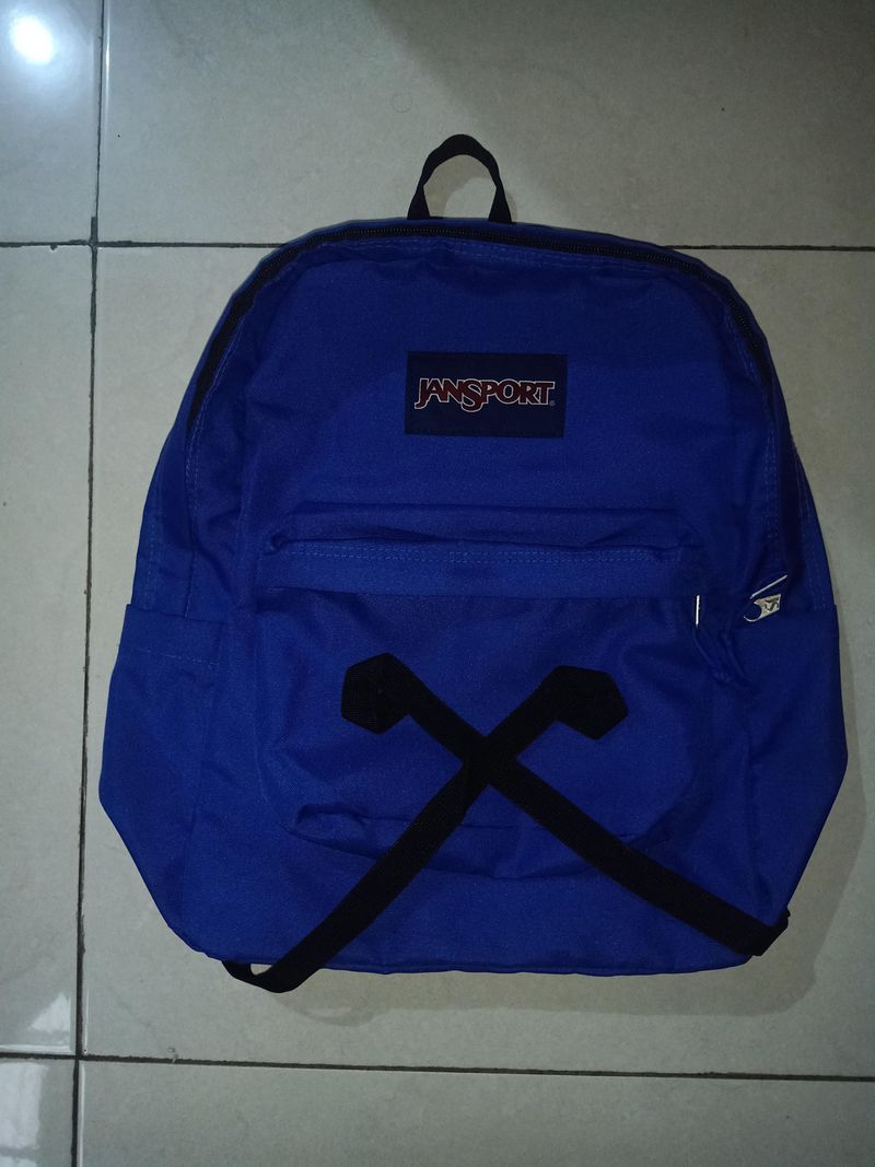 JanSport Vintage Y2K Bag Pria blue - Preloved