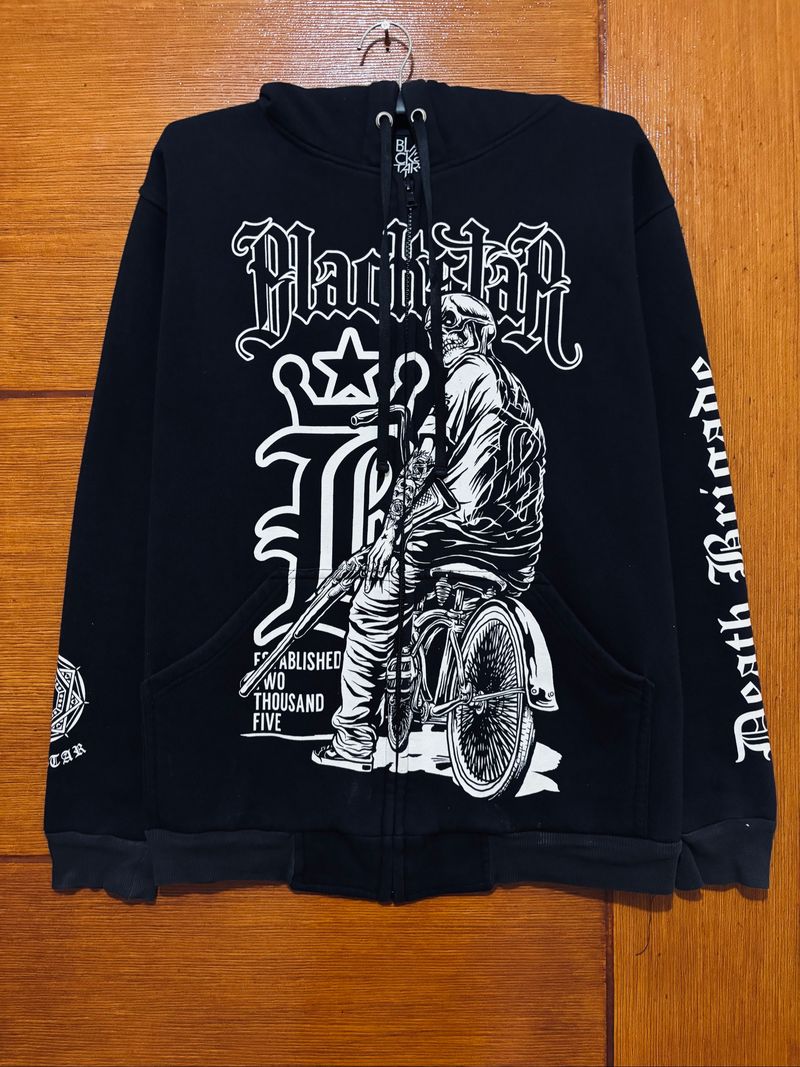 black star zipper hoodie, foto 2
