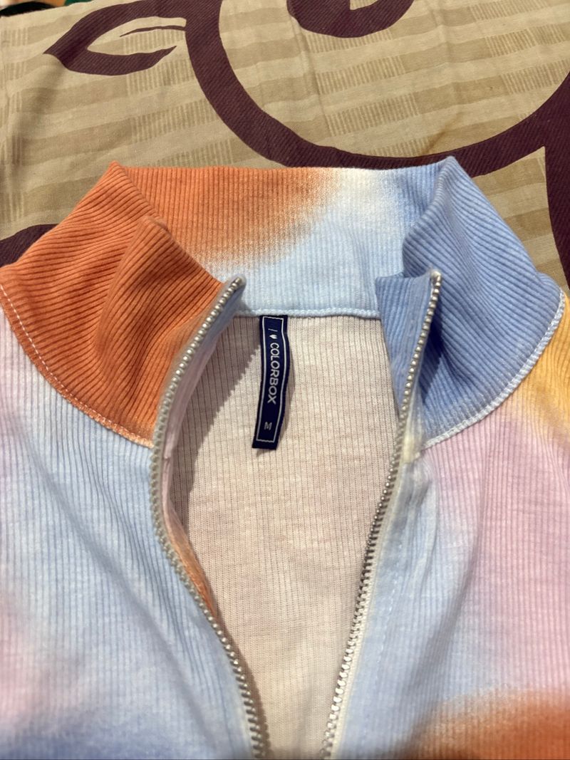 Pastel Half Zip Croptop, foto 2
