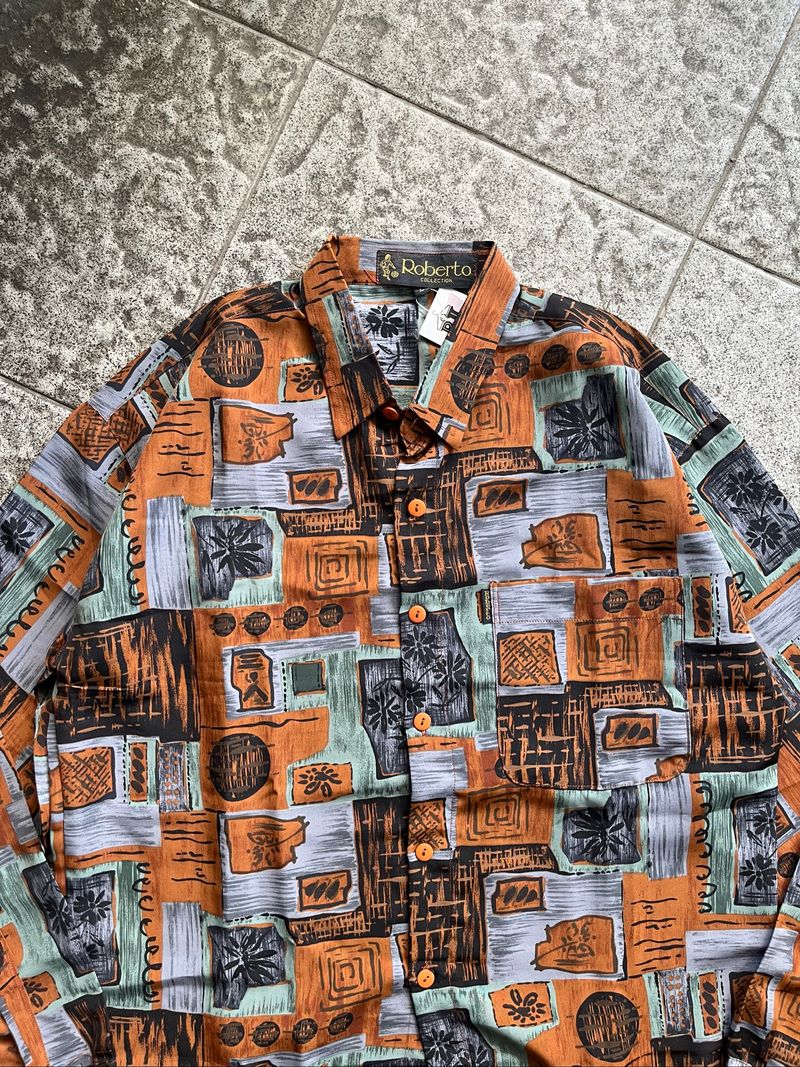 Vintage Kemeja Motif Roberto, foto 2