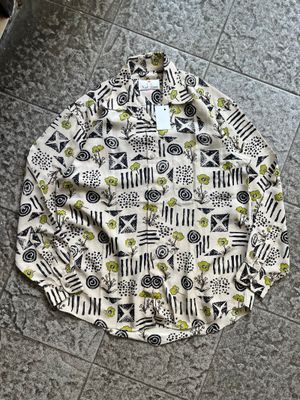 Vintage Kemeja motif Karl Legner