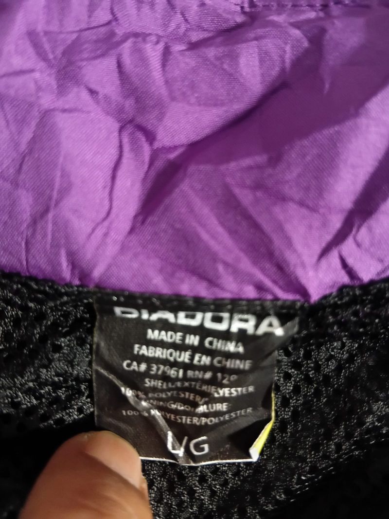 Windbreakers jaket diadora spellout, foto 4