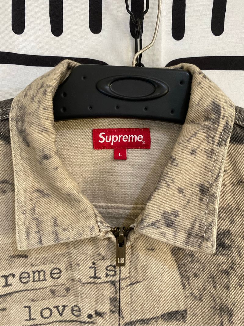 Supreme Is Love Denim Work Jacket - Preloved