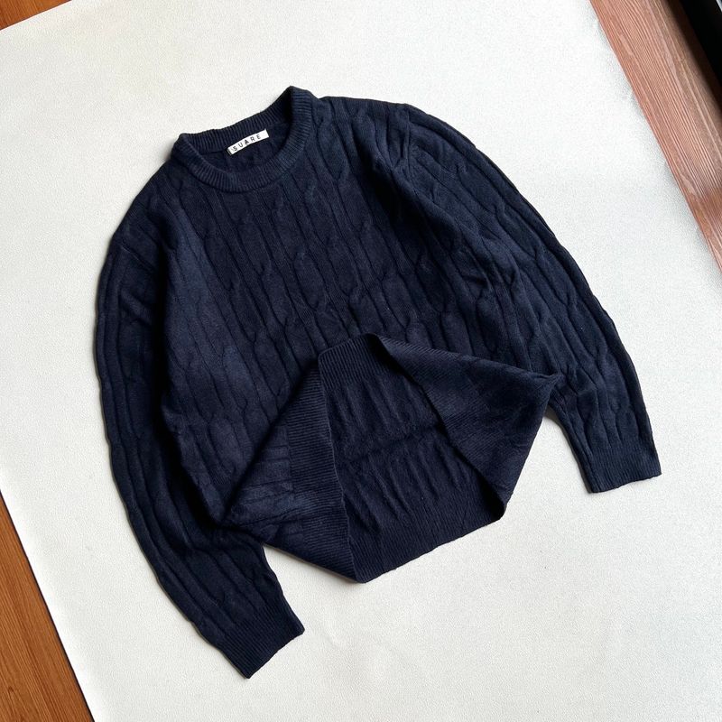 Sweater Cabpe Knit Navy by Suare, foto 7