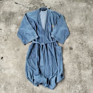Dior Vintage Y2K Kimono Wanita blue
