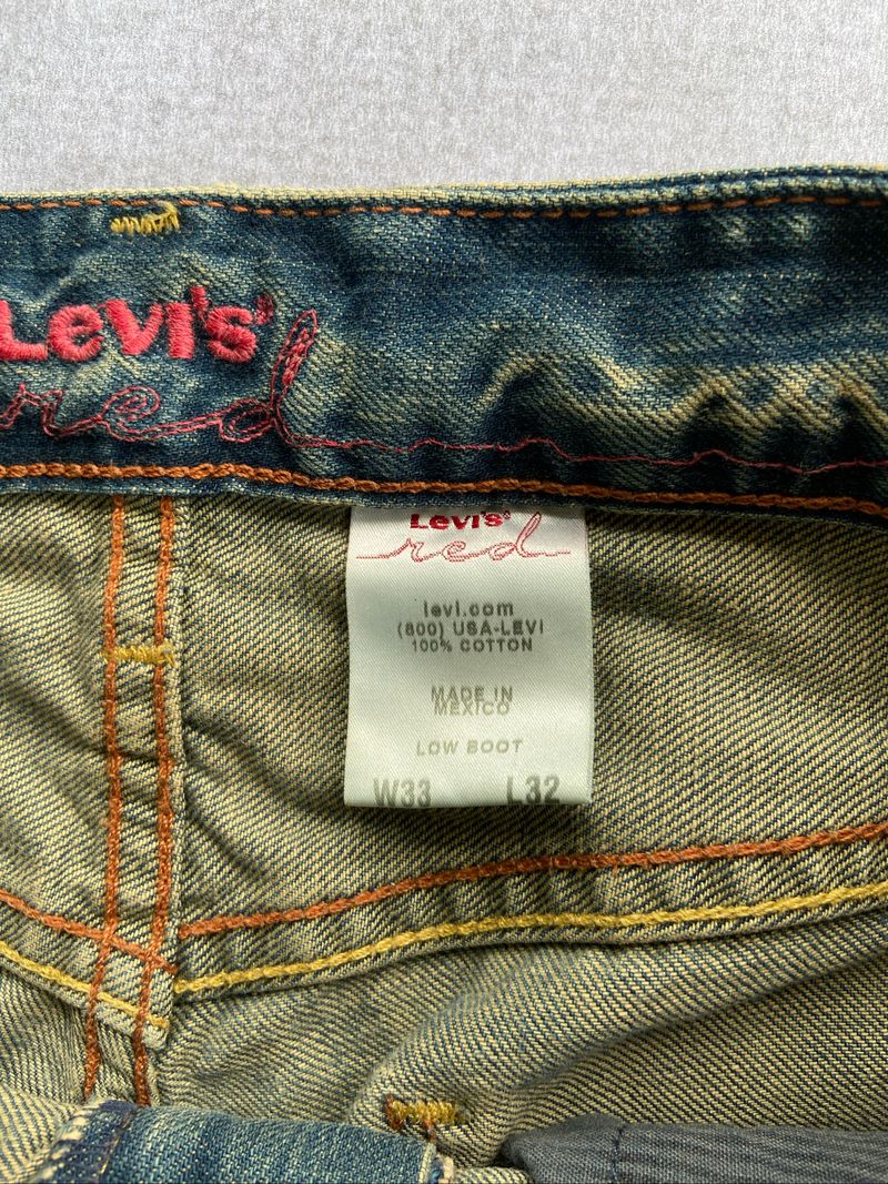 Levi's RED low Boot denim y2k 00s, foto 9