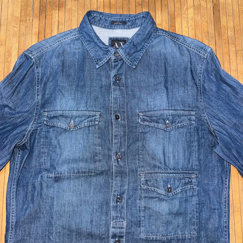 ARMANI EXCHANGE DENIM JEANS MULTIPOCKET LONG SLEEVE WORK WEA, foto 2