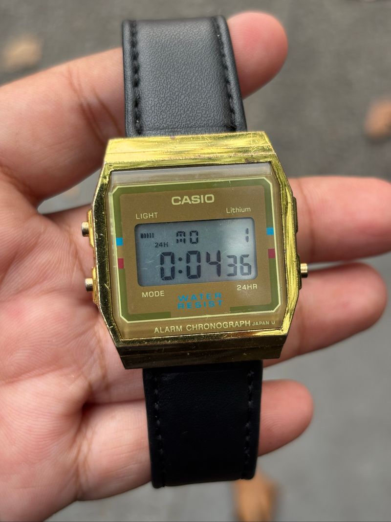 JAM TANGAN CASIO A156W GOLD PLATE, foto 2