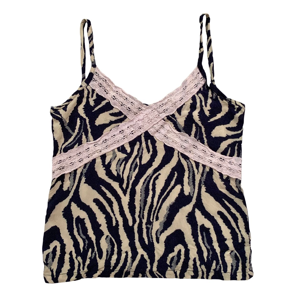 Y2K Cami top Wanita pink cream