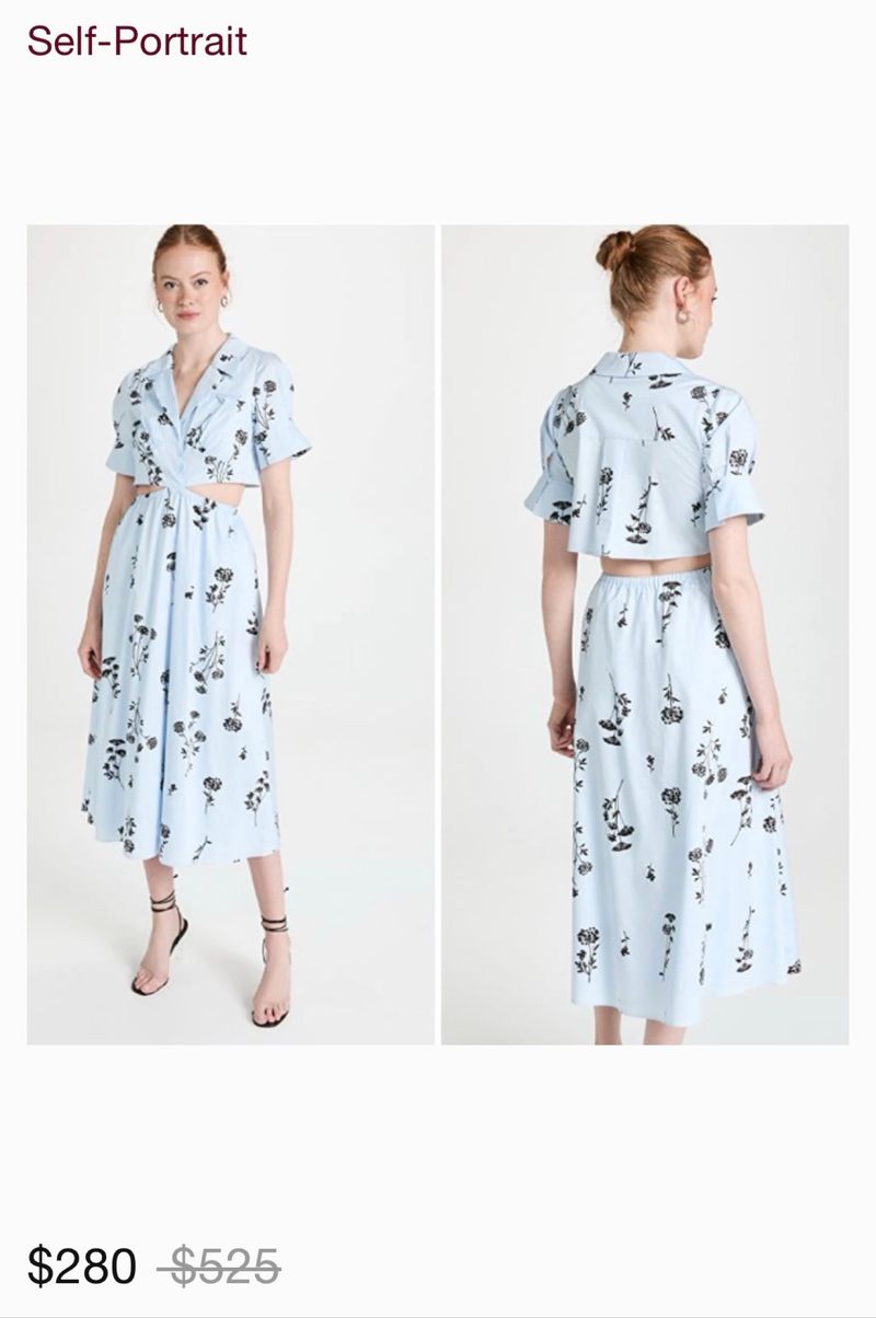 Self Portrait Sihoutte Organic Dress, foto 6