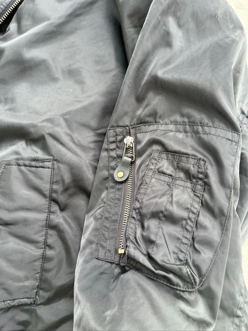 MA-1 Style Black Bomber Jacket, foto 9