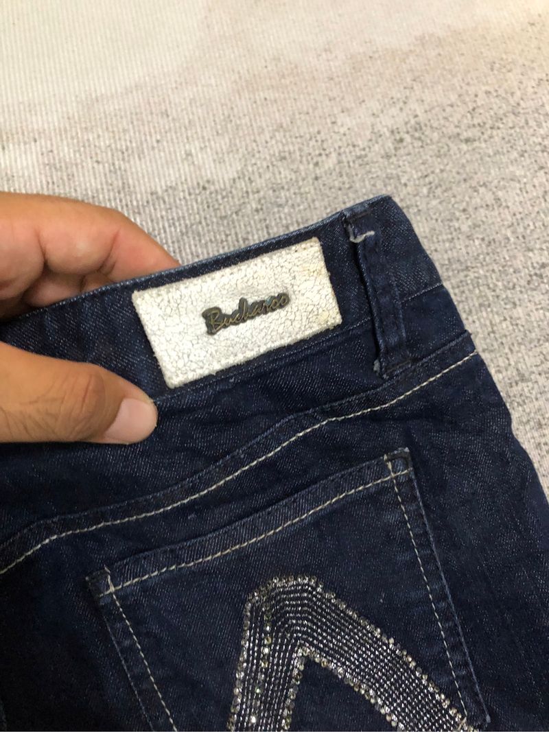 Y2K buckaroo denim mini skirts, foto 4