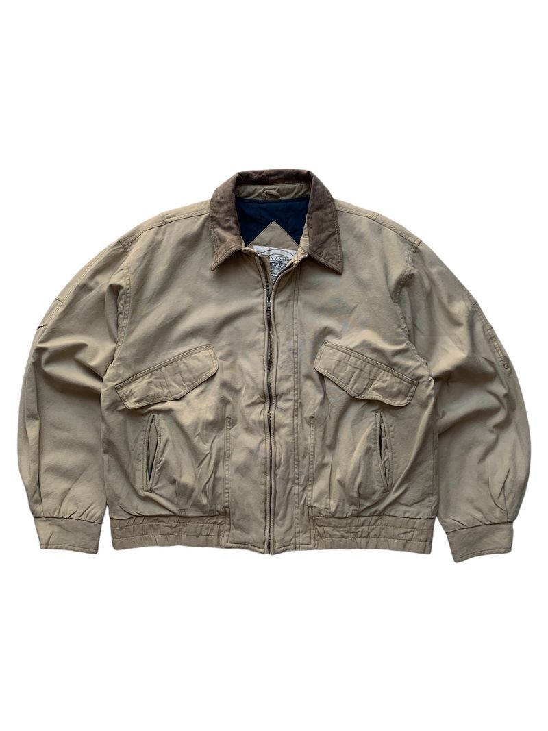 ジャケット・アウター 80s lether bomber drizzler jacket y2k 80s lether drizzler bomber jacket y2k Embroidery Fashion