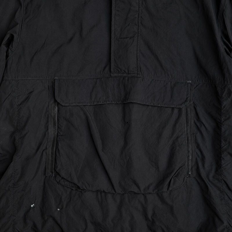 RARE Anorak Nike Hooded Jacket Pullover Silk Black Authentic, foto 9