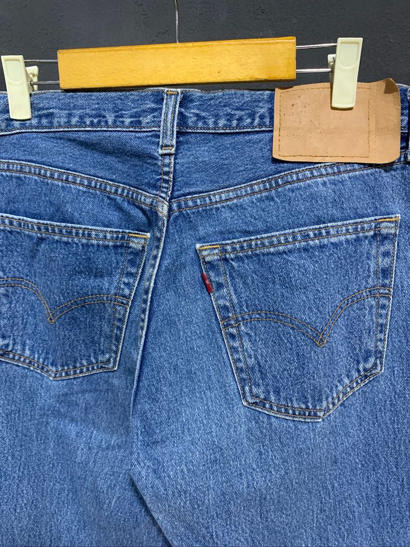 VINTAGE 90s LEVIS 501 CANADA FLY BUTTON BLANK RED TAB, foto 8