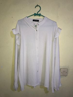 Blouse crinckle putih