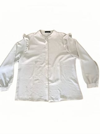 Blouse crinckle putih
