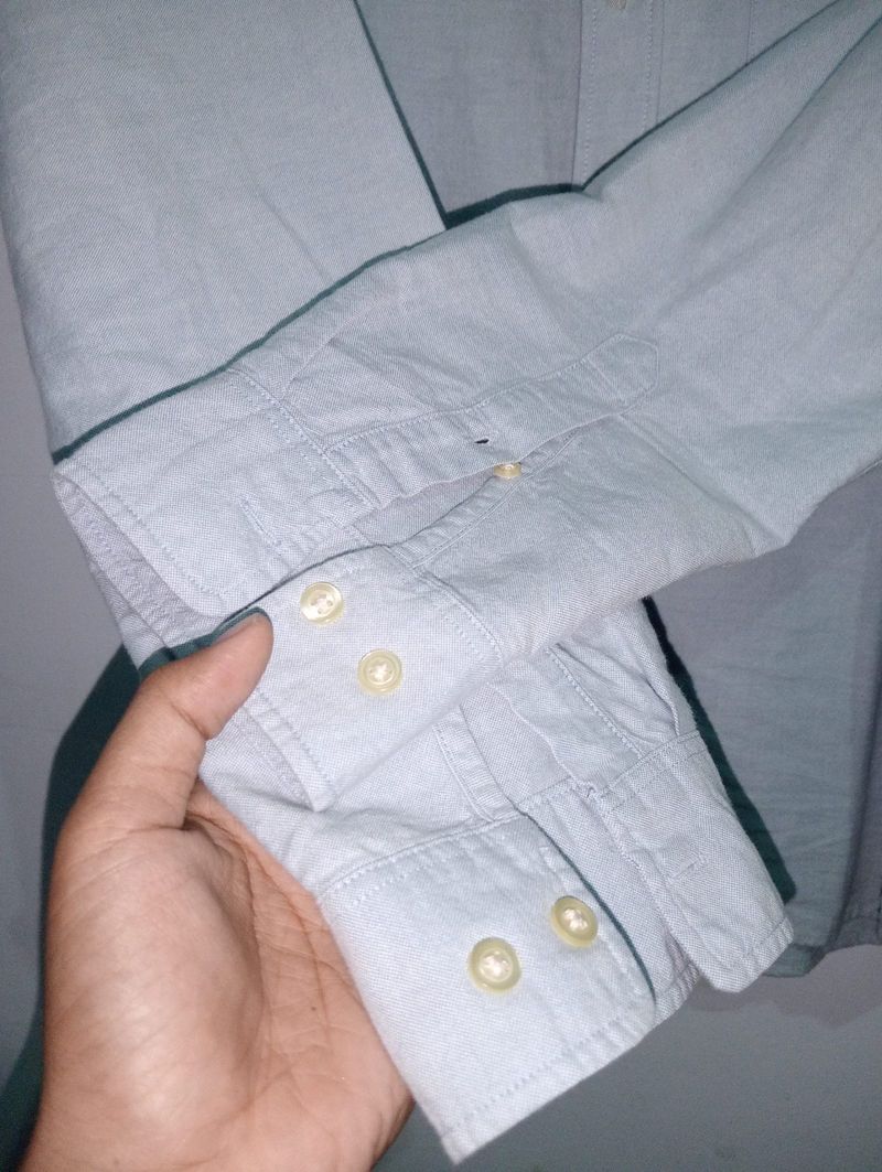 Kemeja H&M baby blue, foto 2