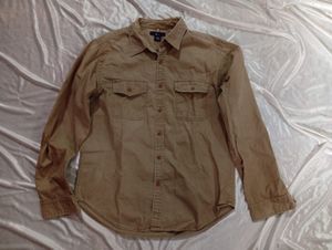 Kemeja GAP Original Work Shirt Khaki Size M Fit L
