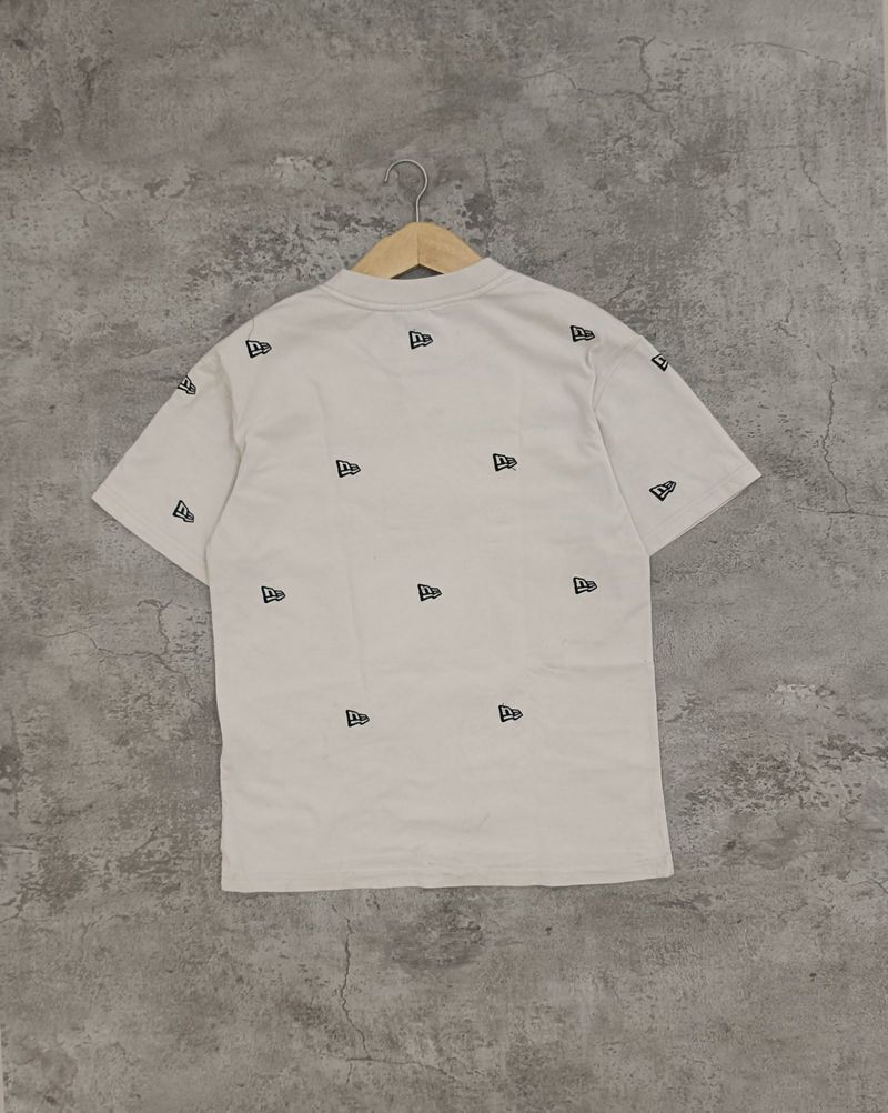 New era T-shirt multilogo beige, foto 6