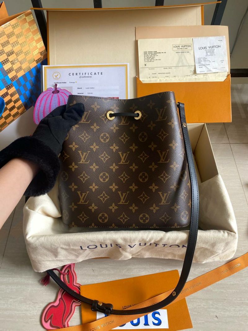 Nego Preloved Néonoé MM Black Monogram Authentic, foto 3