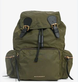 Burberry the Rucksack Backpack nylon green