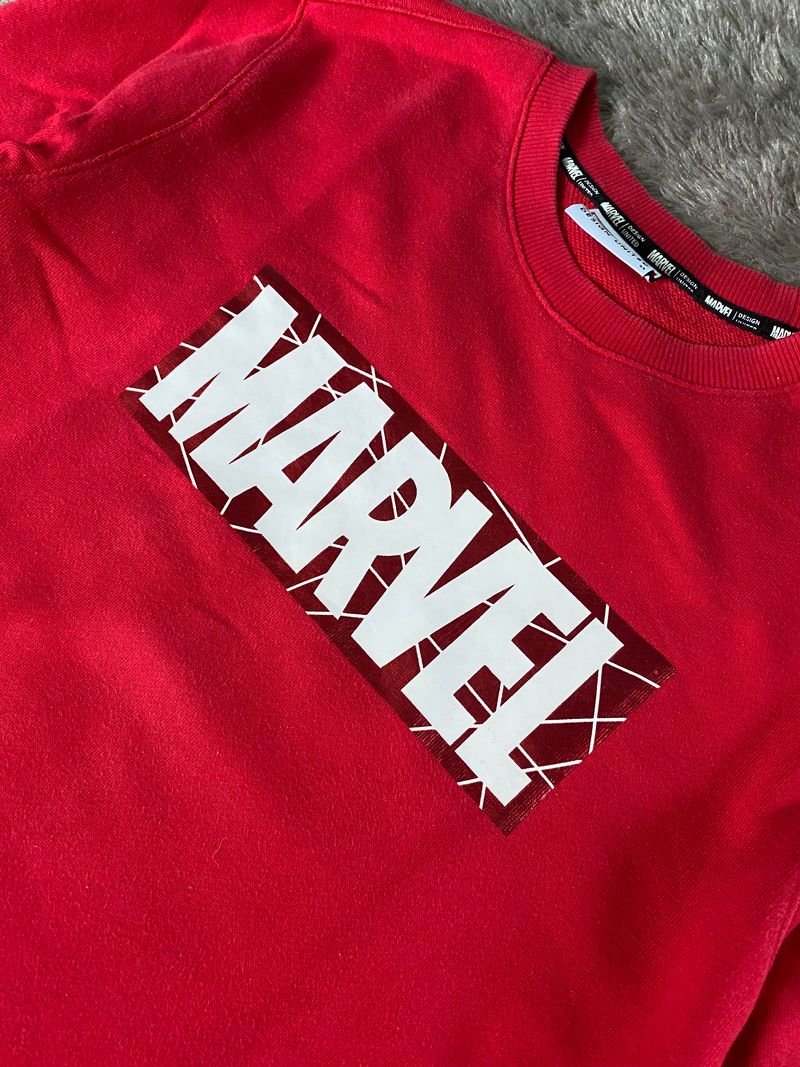 Marvel Vintage Sweater Pria red black, foto 2