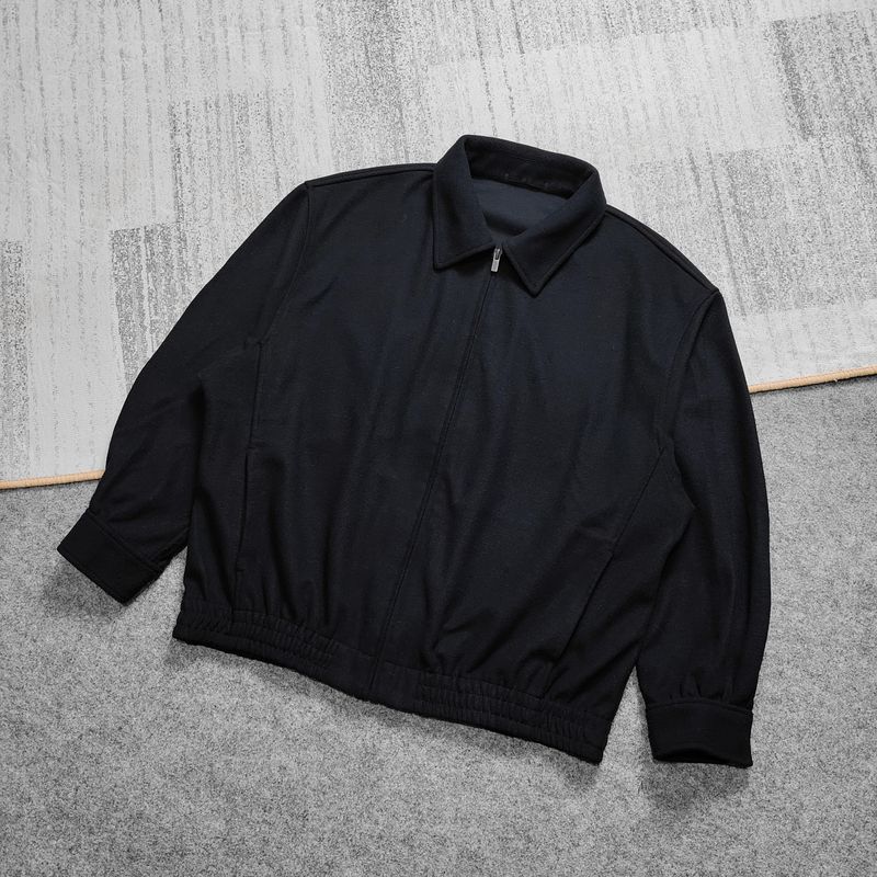 Uniqlo Brushed Jersey Oversized Blouson Jacket Jaket Outer, foto 3