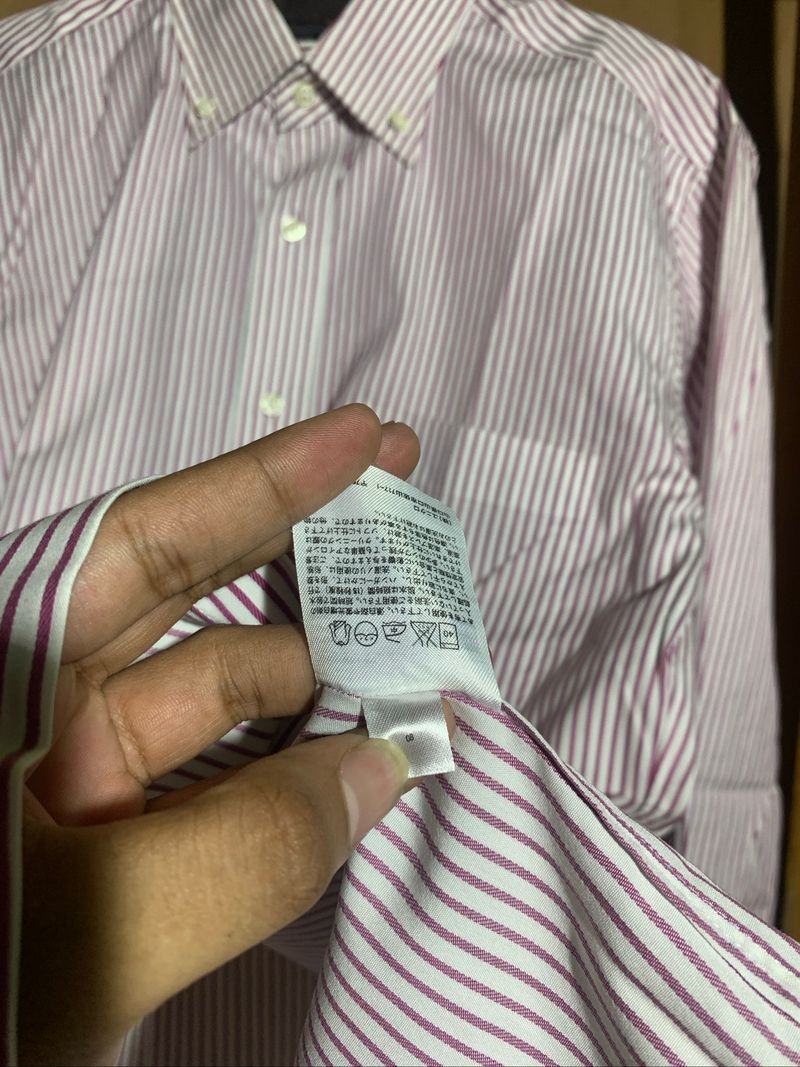 Uniqlo stripe button down long shirt, foto 8
